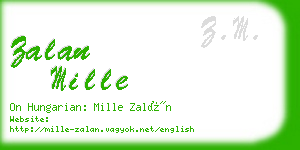 zalan mille business card